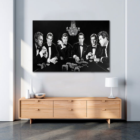 Quadro stampa su tela moderno Bond Family Style Arte