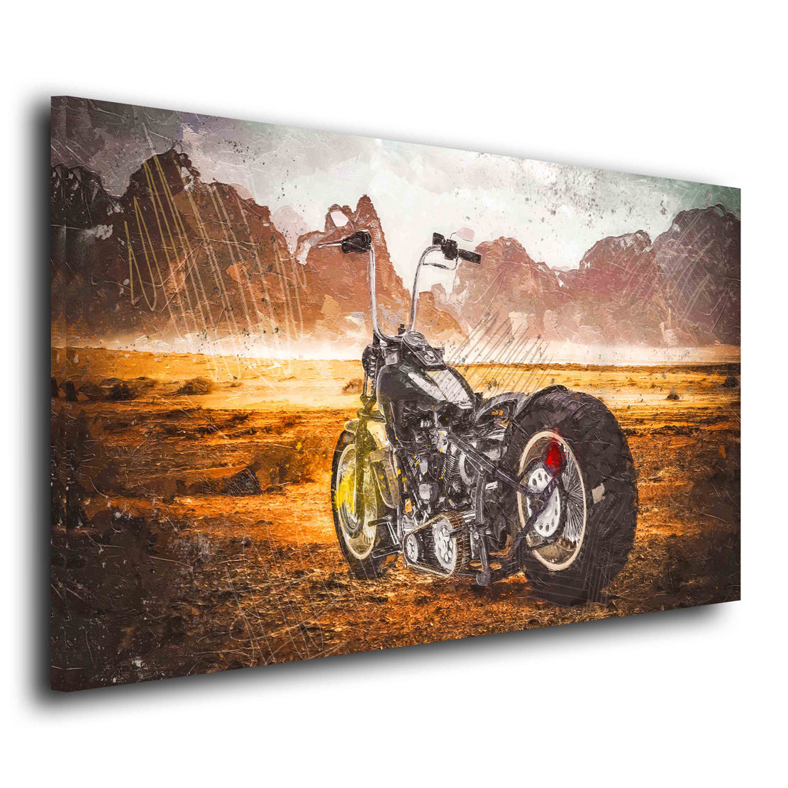 Quadro moderno moto Custom Bike Harley Abstract Style
