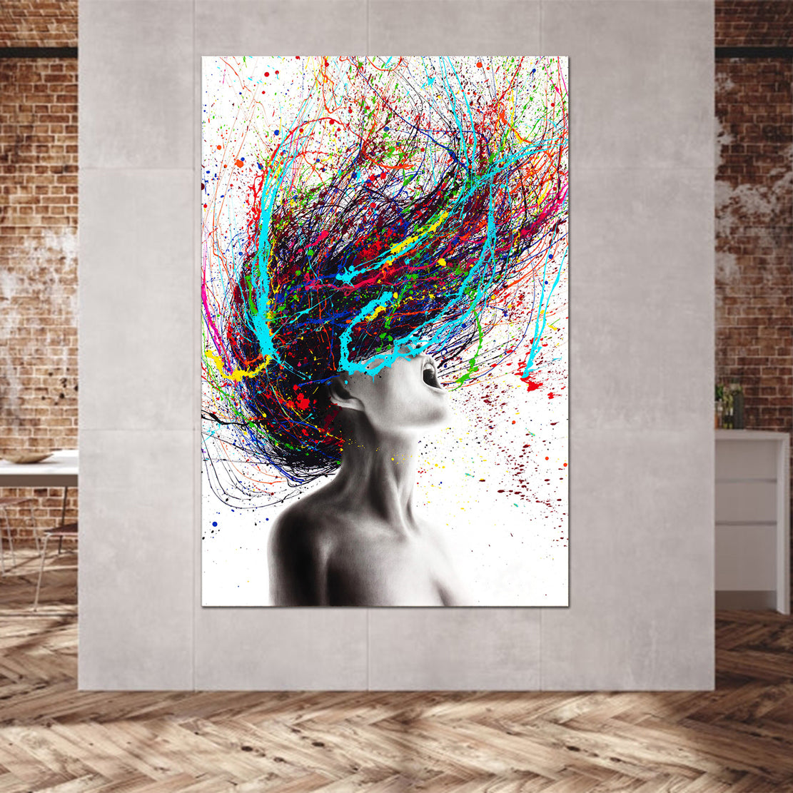 Quadro Donna Hair Abstract Pop Art [Consegna gratuita] –