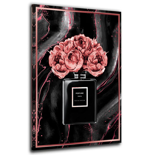 Quadro stampa su tela moderno Eau De Parfüm Flower Style