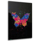Quadro stampa su tela farfalla Glamour Colour Style, arte moderna