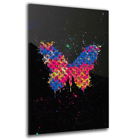 Quadro stampa su tela farfalla Glamour Colour Style, arte moderna