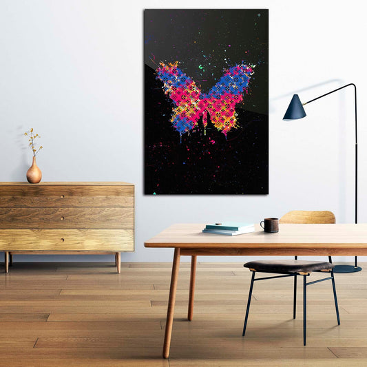 Quadro stampa su tela farfalla Glamour Colour Style, arte moderna