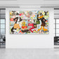 Quadro Pop Art Collage fumetti Bunny, Daffy, Tweety Comic Pop Art Style