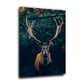Quadro stampa su tela astratto cervo Deep Forest