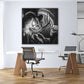 Quadro stampa su tela Zio Paperone Black & White